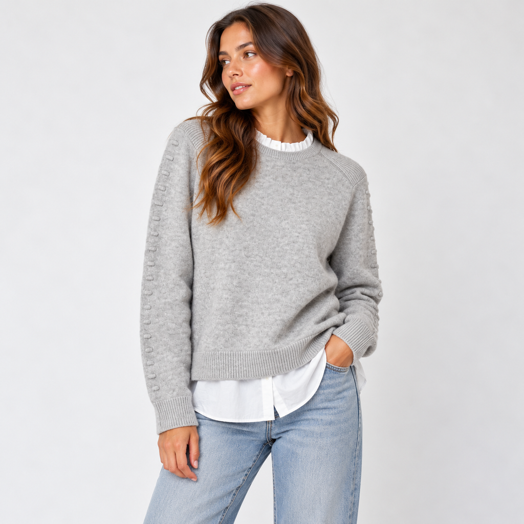 Ted Baker Lissiah Bobble Sleeve Mock Sweater Size 2 (US M)