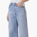 AGOLDE Dame High Waist Wide Leg Organic Cotton Jeans Size 25