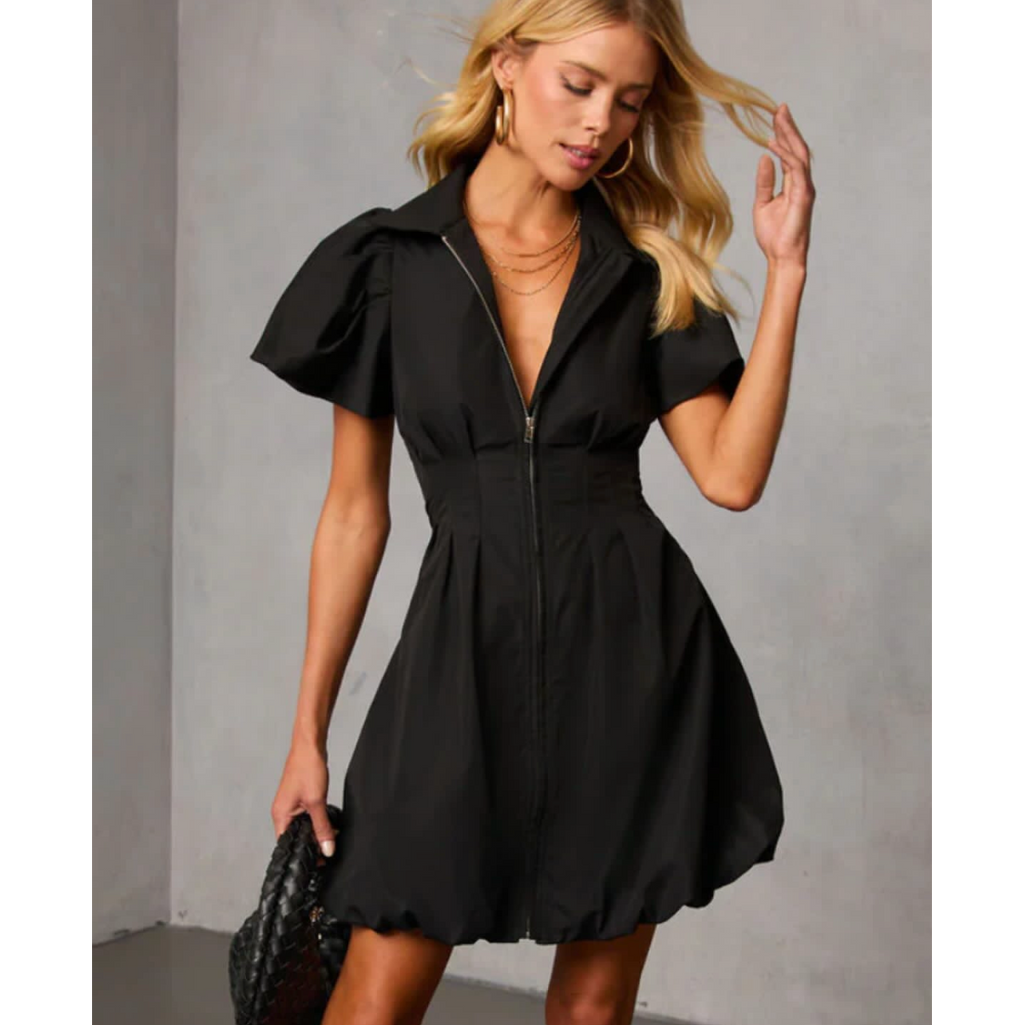 Olivaceous Black Mini Dress Size Medium