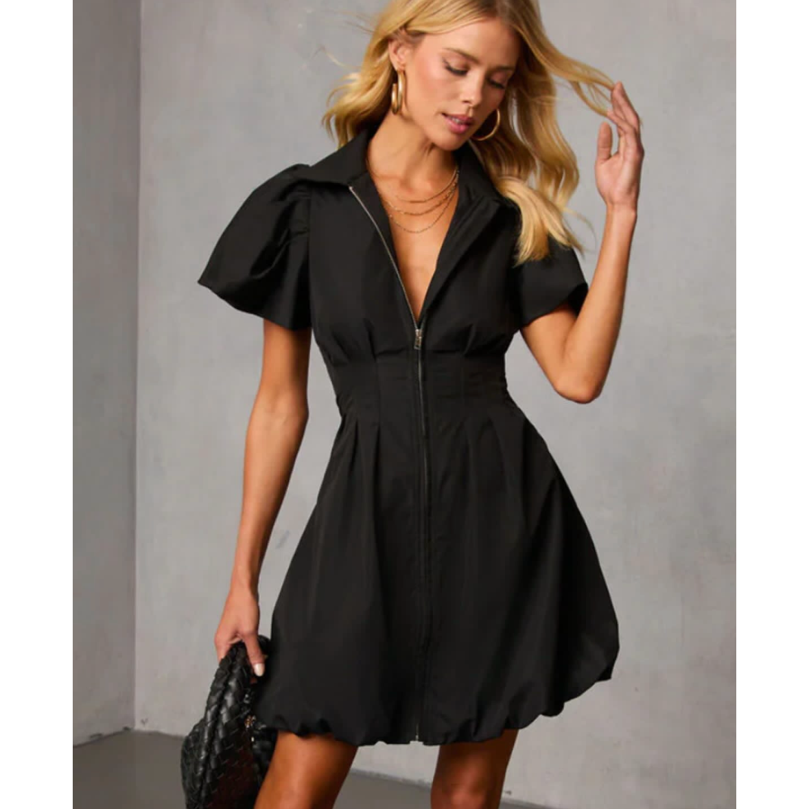 Olivaceous Black Mini Dress Size Medium