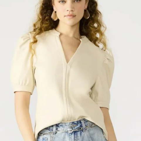 Steve Madden Jane Top Bone- Size Medium