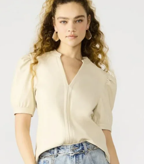 Steve Madden Jane Top Bone- Size Medium