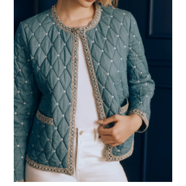 J. McLaughlin Helene Chambray Jacket Size XL