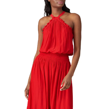 Ramy Brooke Red Chloe Dress Size Small