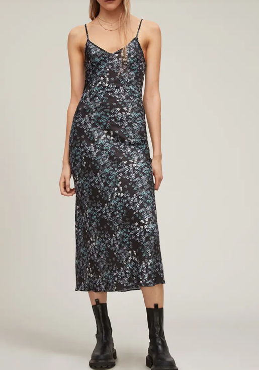 All Saints Black Bryony Asgard Dress Size 6