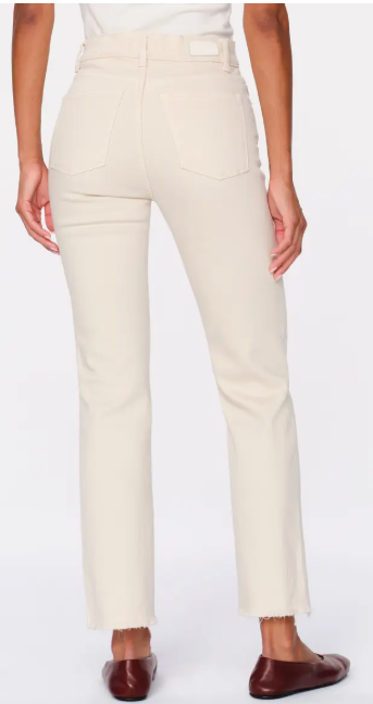 DL 1961 Patti Straight Leg High Rise Jeans- Ecru Size 27