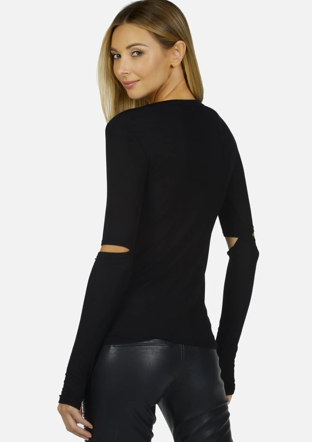 Michael Lauren Solomon Core Fitted Tee Black Size Small