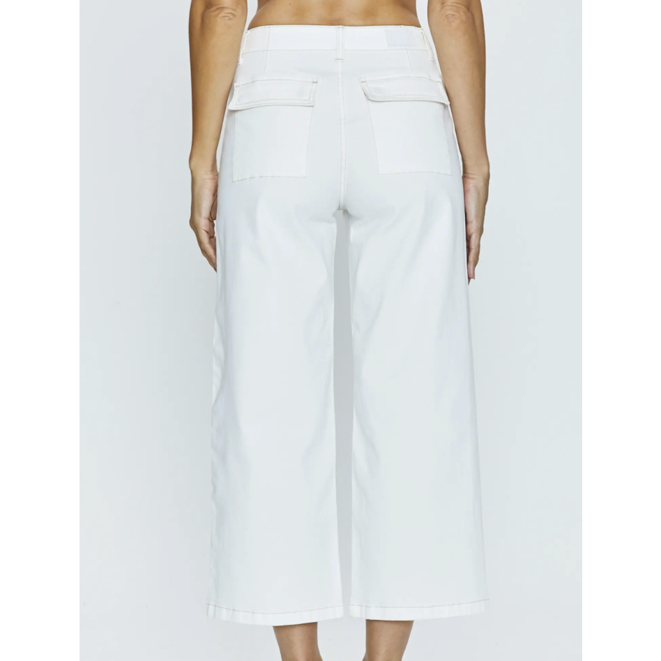 Pistola Sophia Stretch Cotton Ankle Wide Leg Pants Size 25