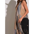 ELAN Bohemian Southwestern Halter Long Dress NWOT - Small