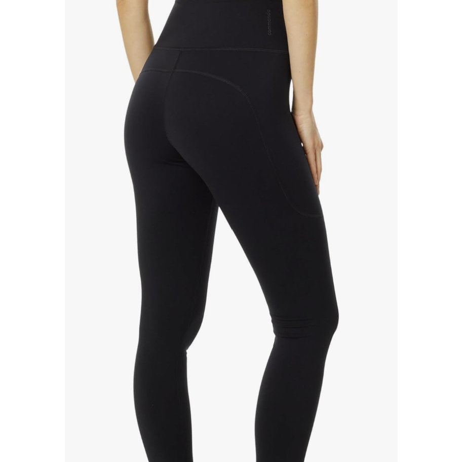 COMMANDO FAST TRACK Leggings with SIDE POCKET, BLACK, Small