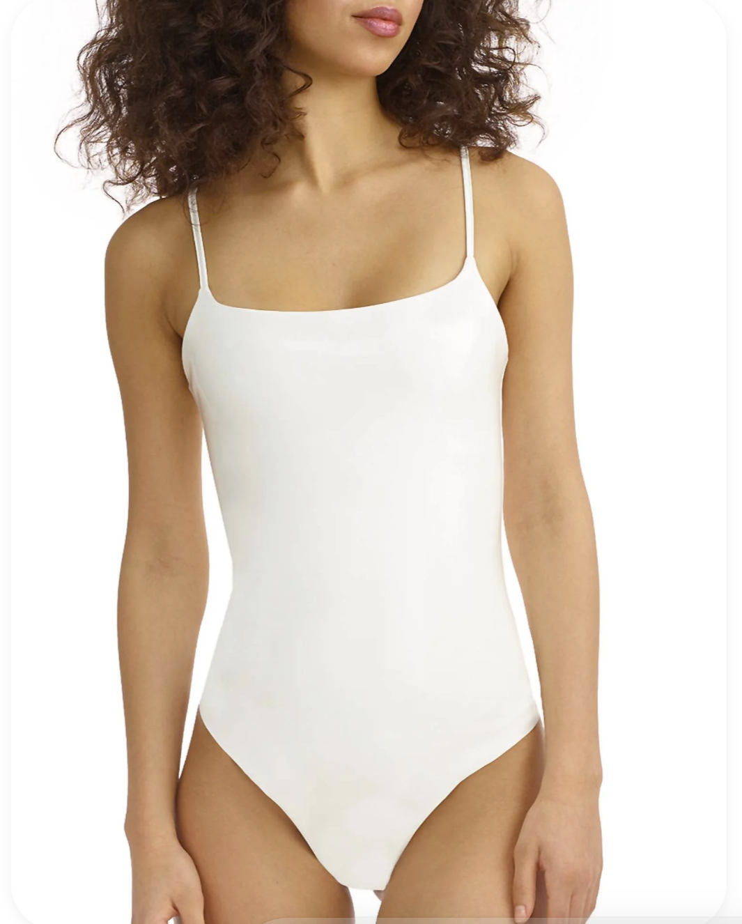 Commando - Faux Patent Leather Cami Bodysuit Size Small