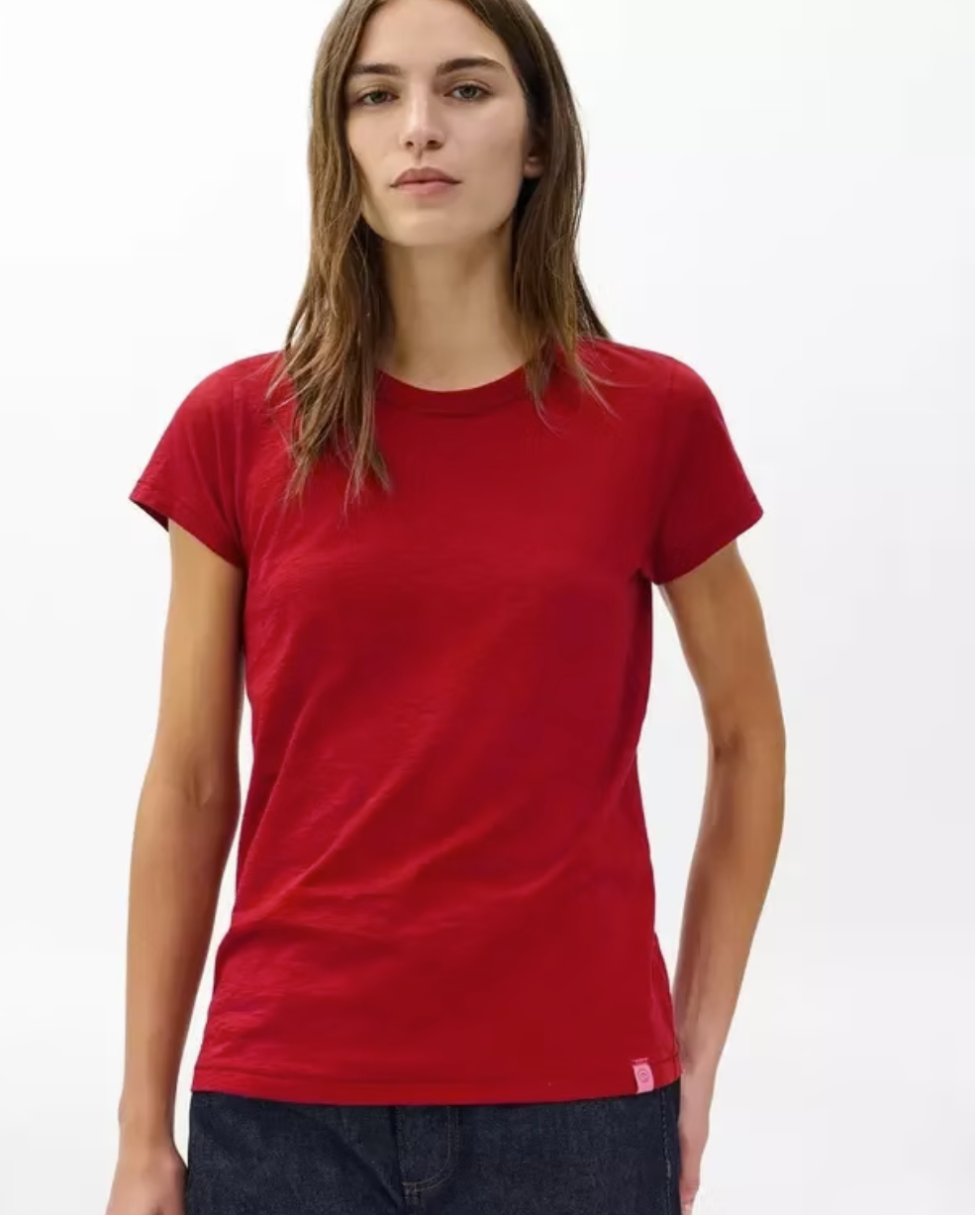 Rag & Bone The Slub Tee- Red Size Medium