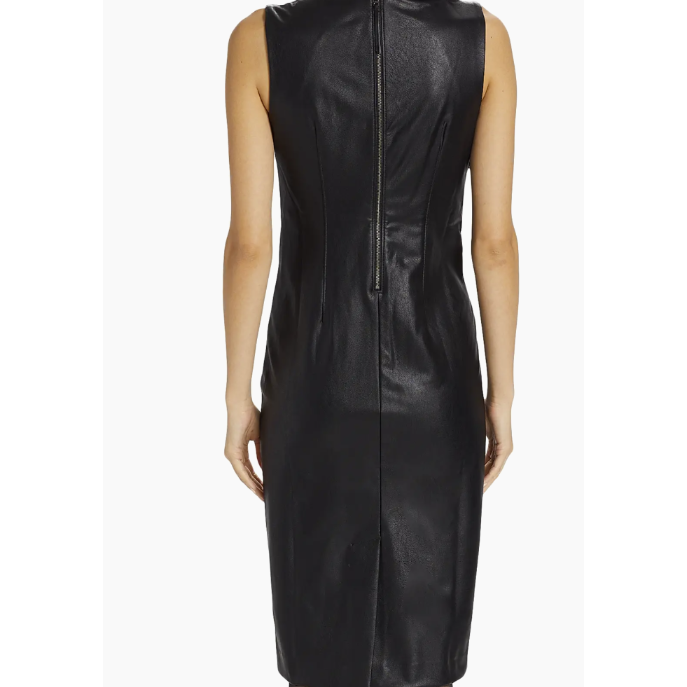 Spanx  Faux Leather Sheath Dress Size Small