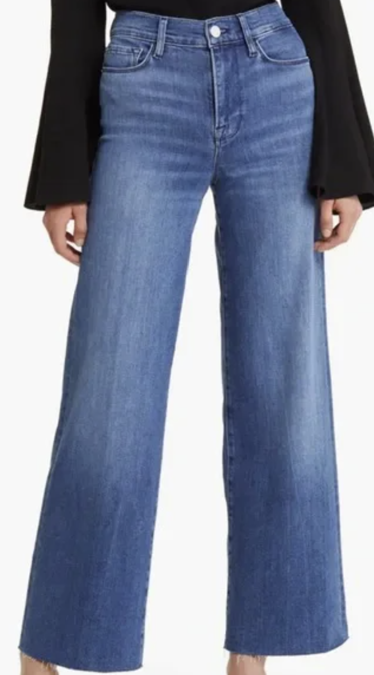 Frame Le Slim Palazzo raw hem size 27 Classic Jeans