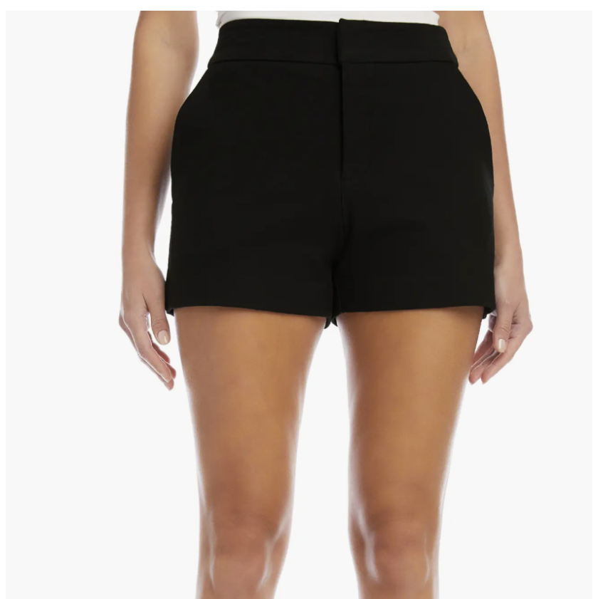 Fifteen Twenty  Modern Double Stretch Twill Shorts in Black Size 8