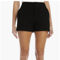 Fifteen Twenty  Modern Double Stretch Twill Shorts in Black Size 8