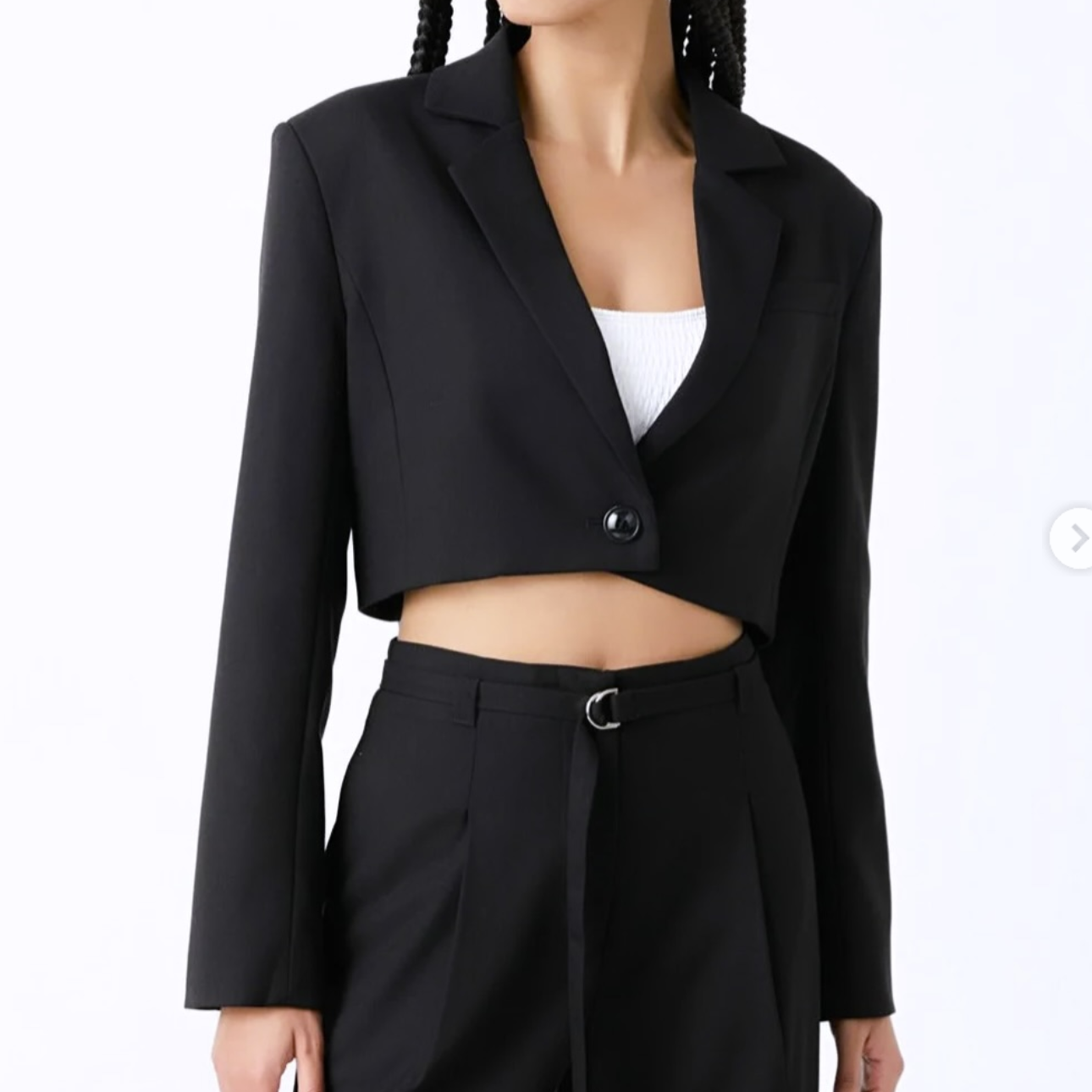 Zara Cropped Tailored Blazer Size Small
