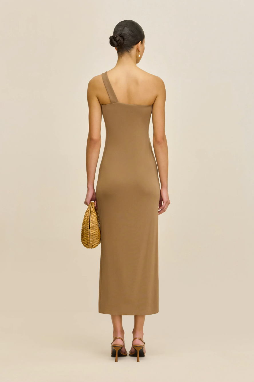 Cult Gaia CHANI One-Shoulder Hardware Midi Dress Size XS
