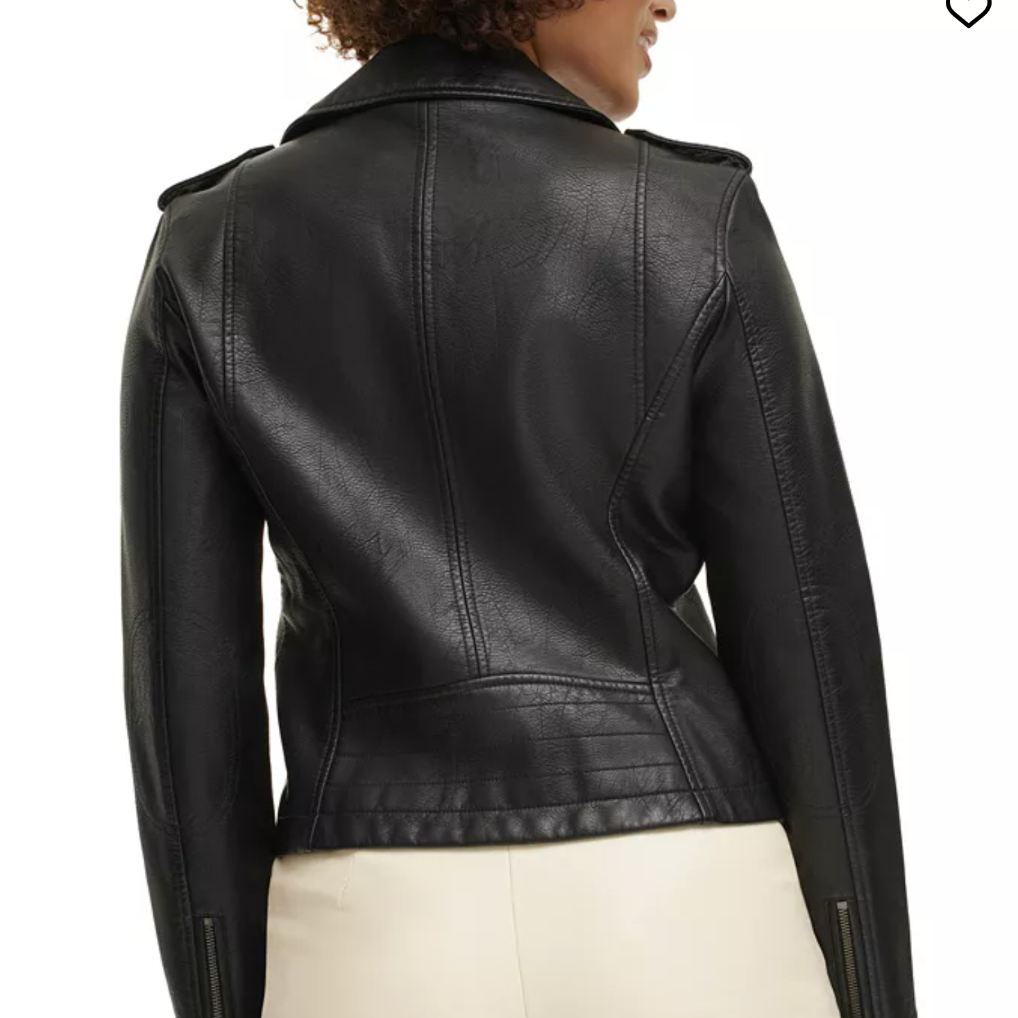 Levi's Faux Leather Moto Jacket Size Medium