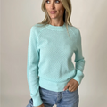 Six/Fifty Cotton Pointelle Knit Sweater