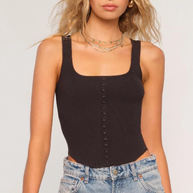 Heartloom Parker Button-Front Top Size Small