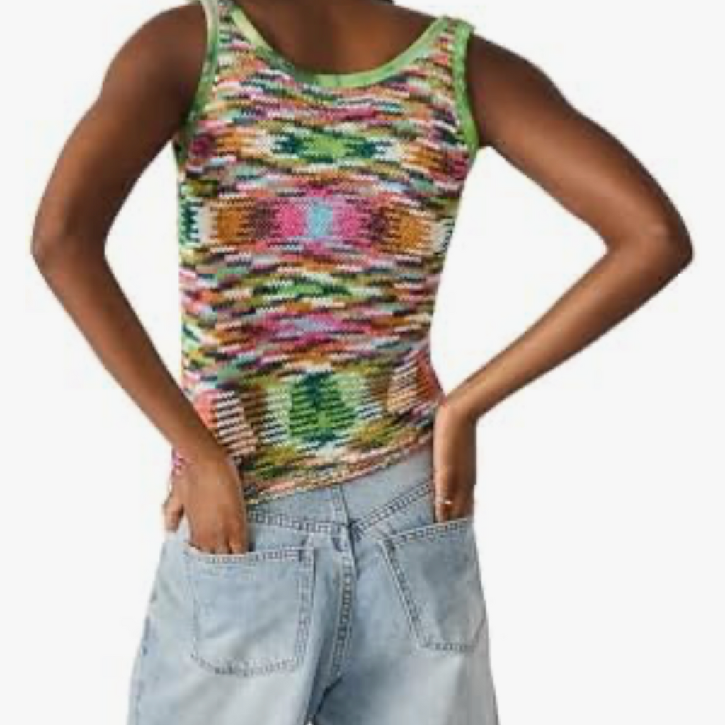 Steve Madden Multicolor Knit Tank Top Size XS
