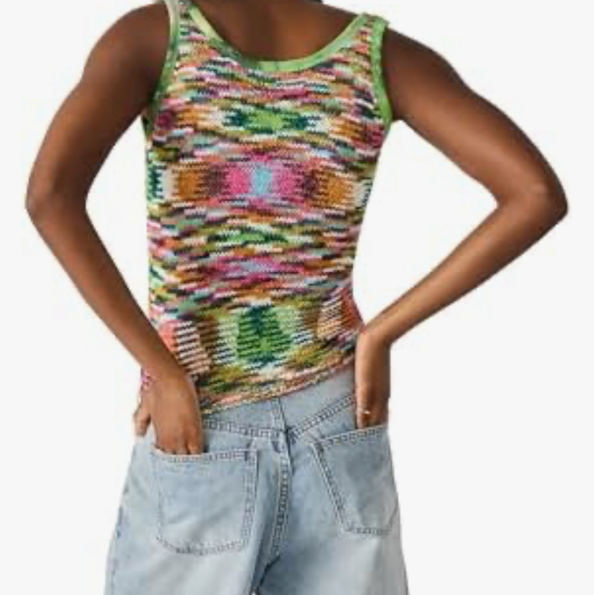 Steve Madden Multicolor Knit Tank Top Size XS