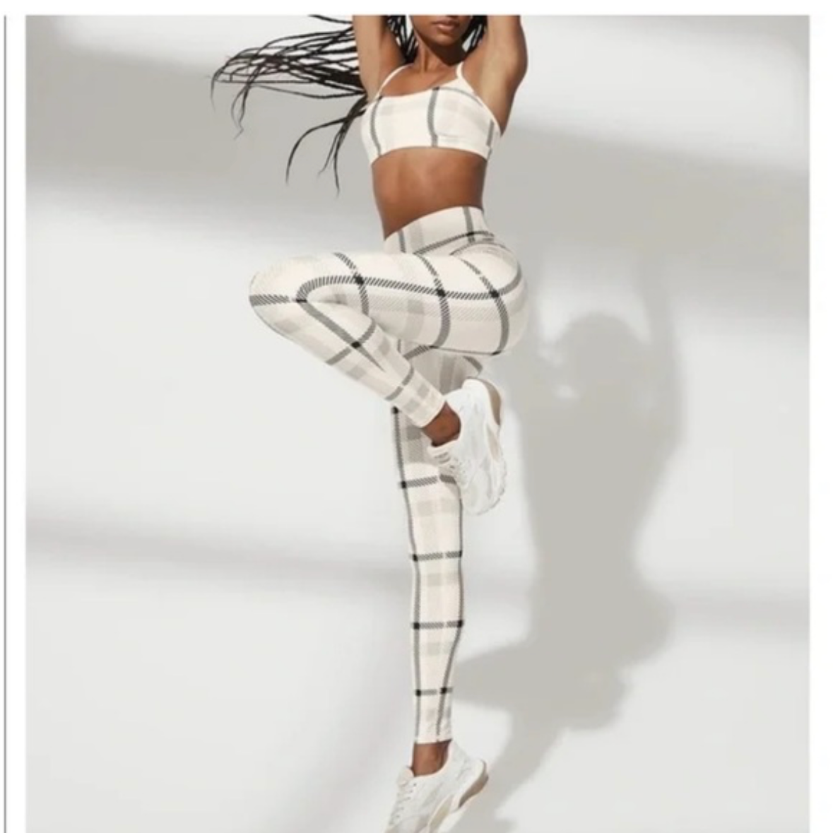 Alo Yoga Plaid Matching Set Size Medium