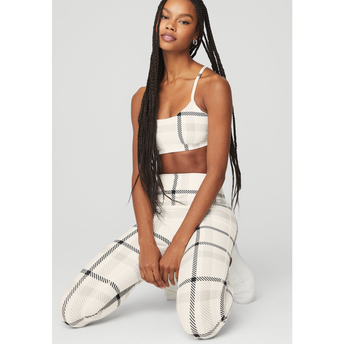 Alo Yoga Plaid Matching Set Size Medium