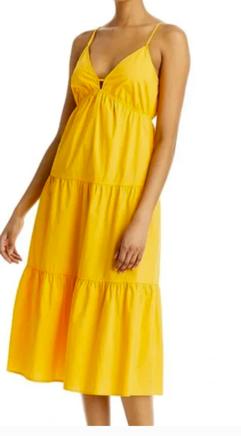 Rails Avril Tiered Midi Dress Size Small