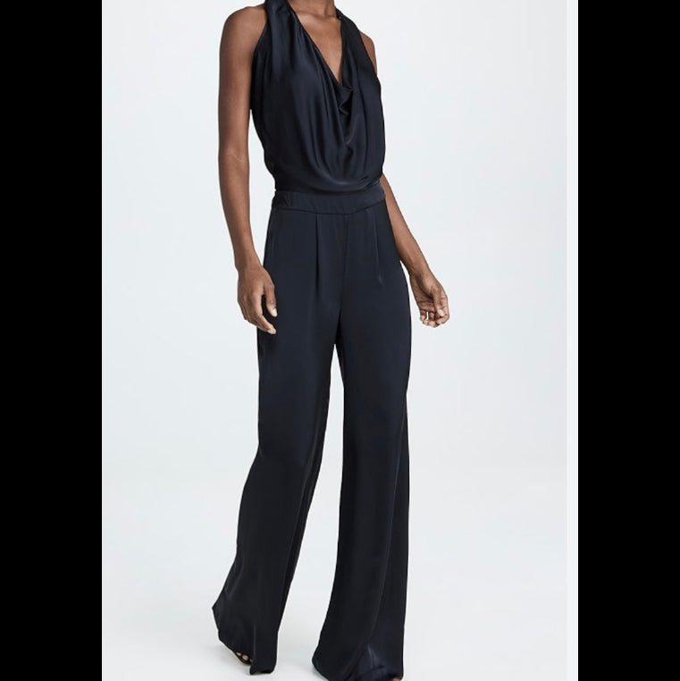 Ramy Brook Black Cowl Neck Jumpsuit Size 4