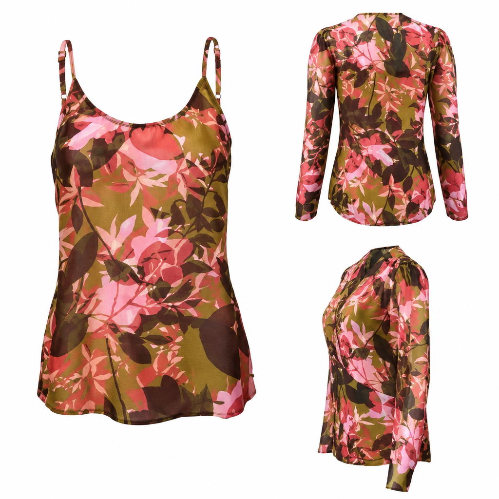 Cabi Mia Blouse 2 Piece set Size L