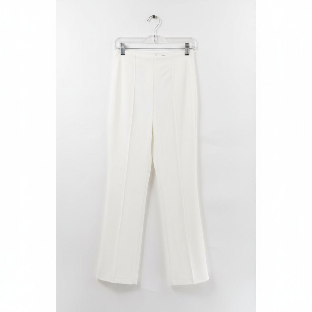 Alice + Olivia Elegant White Flare Pants SIze 14