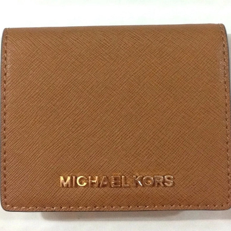 Michael Kors Saffiano Leather Jet Set Travel Flap Card Holder