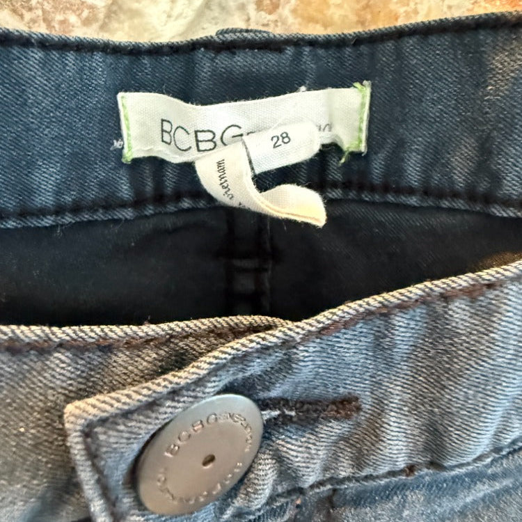 BCBG The Jasper Skinny Dark Wash Jeans Size 28