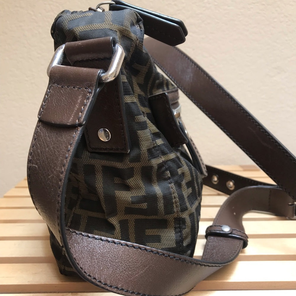 Fendi Zucchino Canvas Crossbody Bag