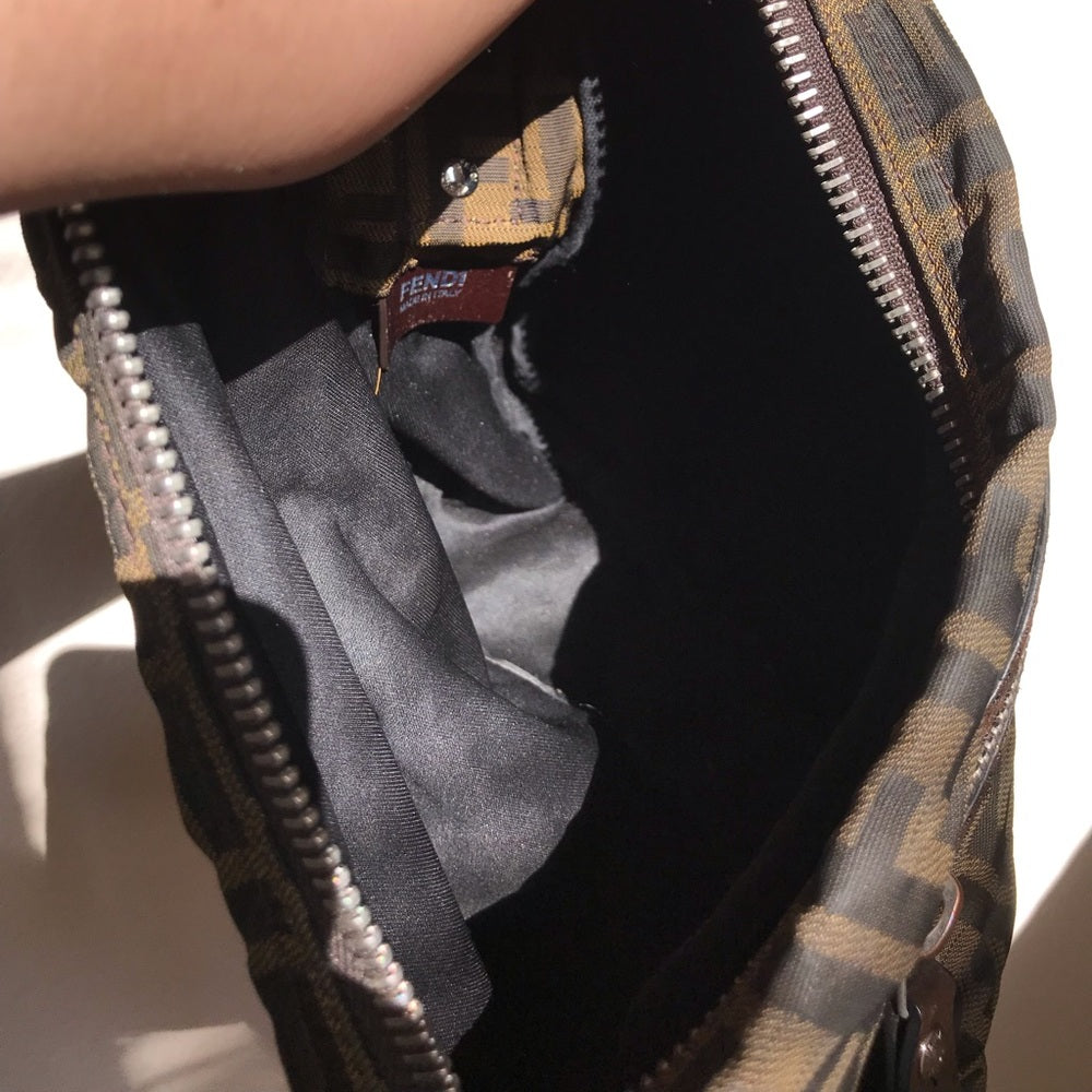 Fendi Zucchino Canvas Crossbody Bag
