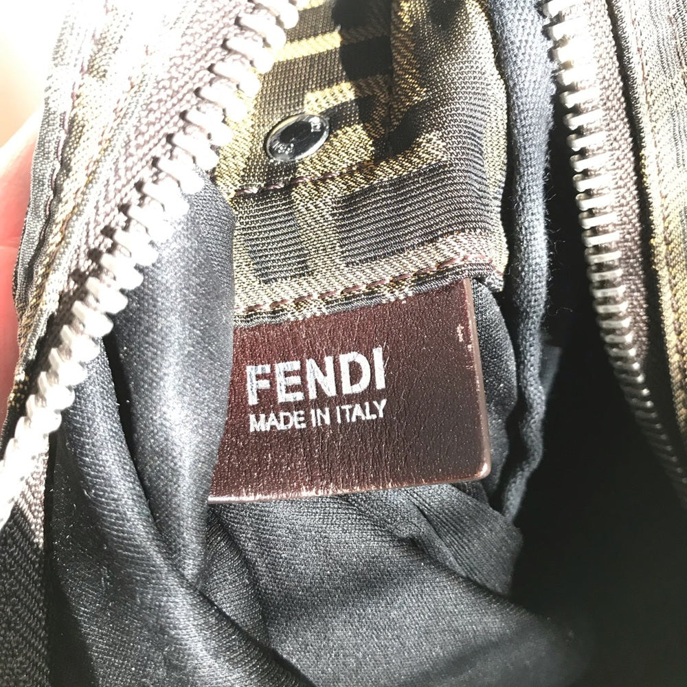 Fendi Zucchino Canvas Crossbody Bag
