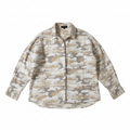 Sanctuary Beige Camo Long Sleeve Button Down Shirt Size L