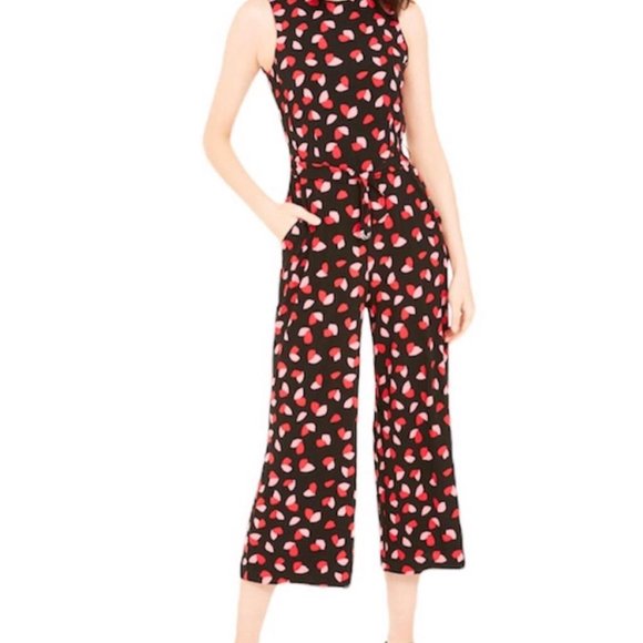 Michael Kors Petal Passion Sleeveless Jumpsuit Size 16