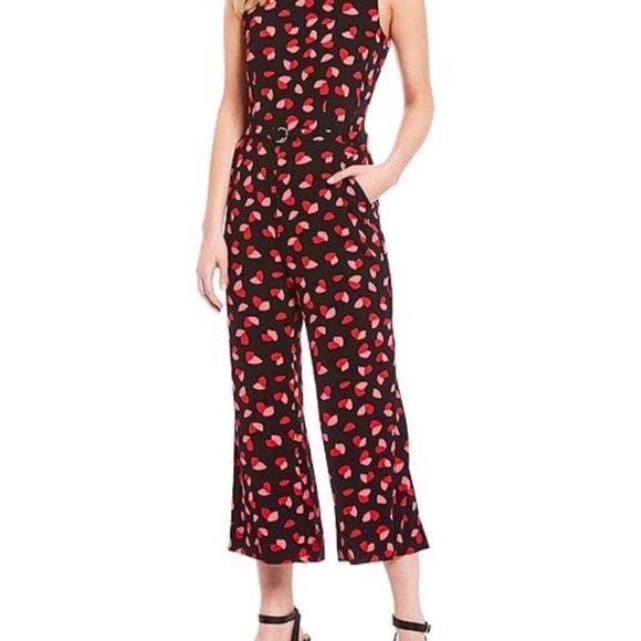 Michael Kors Petal Passion Sleeveless Jumpsuit Size 16