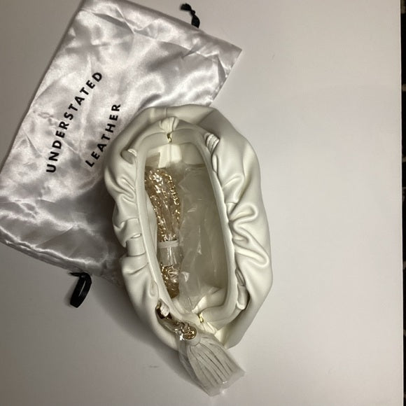 Understated Leather Clutch with Removable Chain Strap