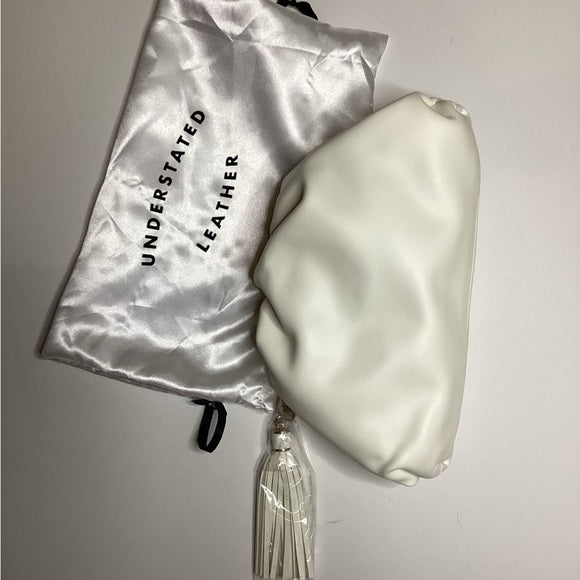 Understated Leather Clutch with Removable Chain Strap