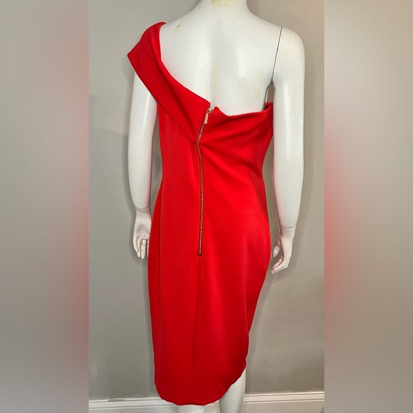 Ted Baker Areena Bardot Dress, Red size 4 (US SIZE 14)