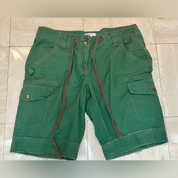 Cabi Green Cargo Shorts Size 12 Style #342