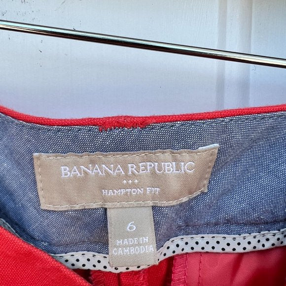 Banana Republic Hampton Fit Shorts- Size 6
