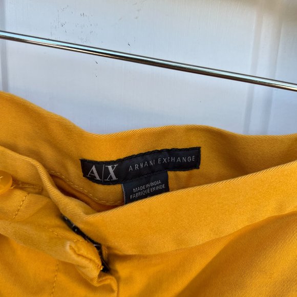 A/X Armani Exchange Gold Shorts Size 6