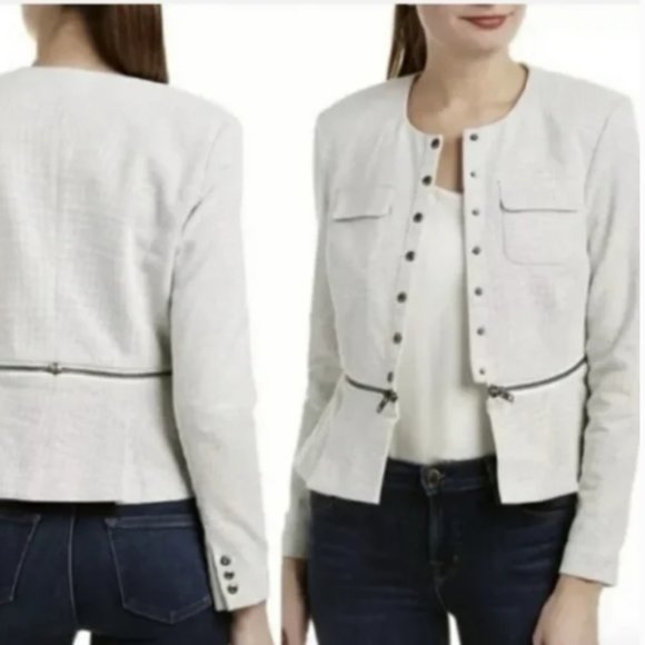 CAbi #205 Zip Line Blazer Jacket Size 12