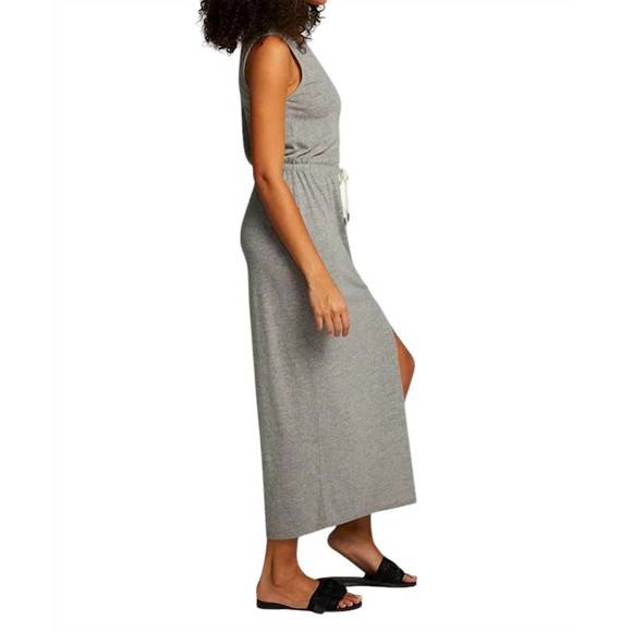 Chaser Durangoo Maxi Dress In Streaky Grey Size Large
