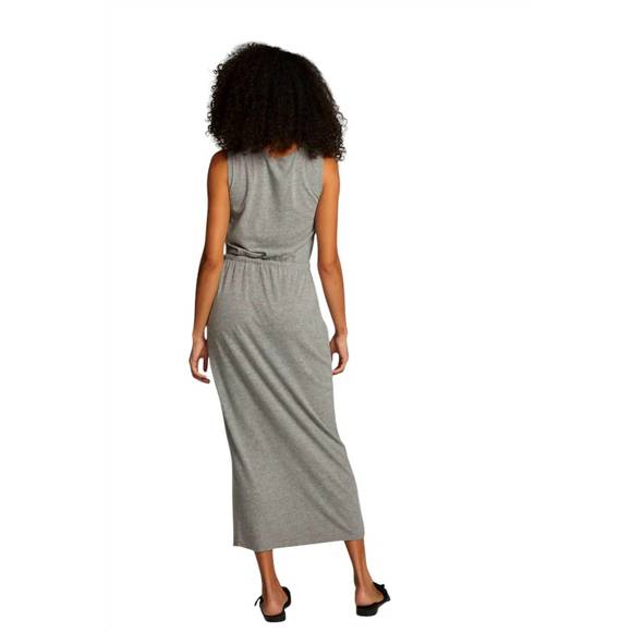 Chaser Durangoo Maxi Dress In Streaky Grey Size Large